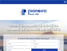 Tablet Screenshot of pioneiraimoveis.com.br